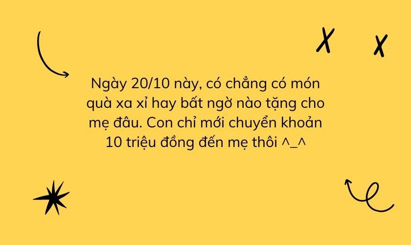 Những stt, status 20/10 ý nghĩa dành tặng bà, tặng mẹ