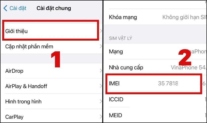Kiểm tra iPhone ch&iacute;nh h&atilde;ng bằng IMEI