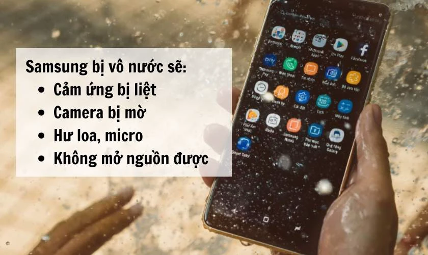 Tại sao nên tìm cách sửa điện thoại Samsung bị vô nước