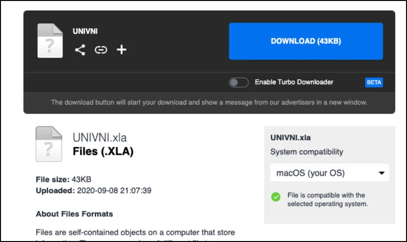 Tải file Adds in về máy để chuyển đổi từ số thành chữ trong Excel