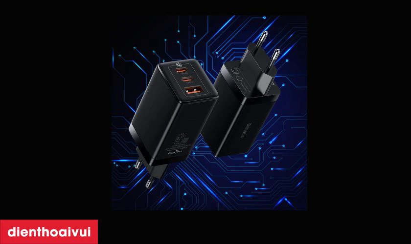 Điểm mạnh của sạc Baseus Gan3 Pro 2C + U 65W k&egrave;m c&aacute;p C-C 100W 1M