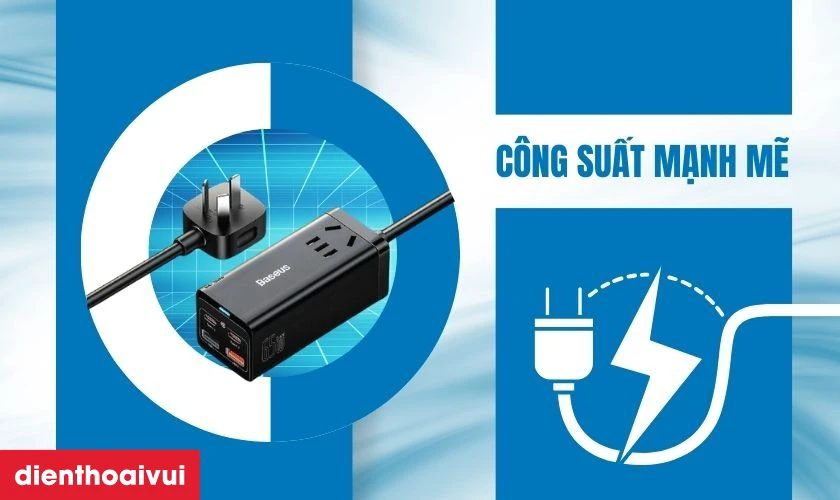 Đặc điểm của sạc Baseus Gan3 Pro desktop 2C 2U 100W