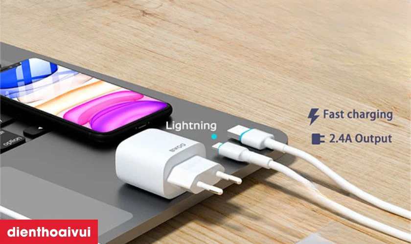 Lưu &yacute; chọn v&agrave; sử dụng sạc BWOO 2 cổng USB-A k&egrave;m c&aacute;p Lightning EU CDA60L an to&agrave;n