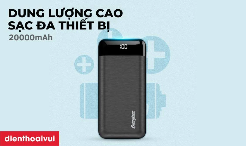 Đặc điểm nổi bật của sạc dự ph&ograve;ng Energizer 20000mAh