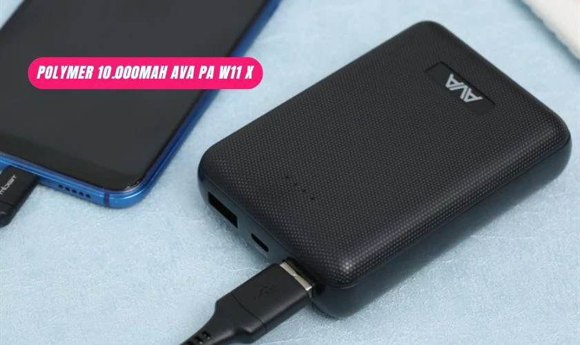 Sạc dự ph&ograve;ng Polymer 10.000mAh AVA PA W11 X