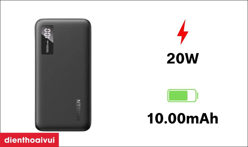 Pin sạc dự ph&ograve;ng Ugreen 20W PB311 25742