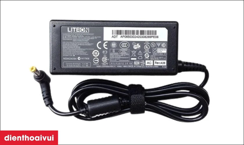 Sạc laptop Acer 3.42A 65W tương th&iacute;ch tốt với nhiều d&ograve;ng laptop Acer
