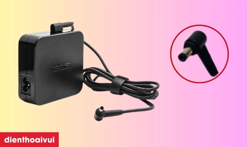 M&ocirc; tả sản phẩm sạc laptop Asus 19V 2.37A 45W h&igrave;nh vu&ocirc;ng đầu trung