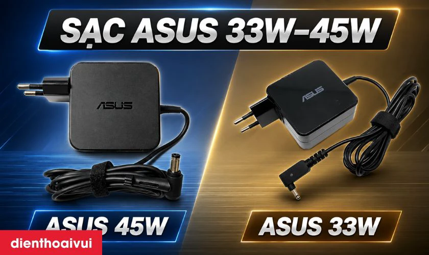 sạc laptop asus 33w 45w