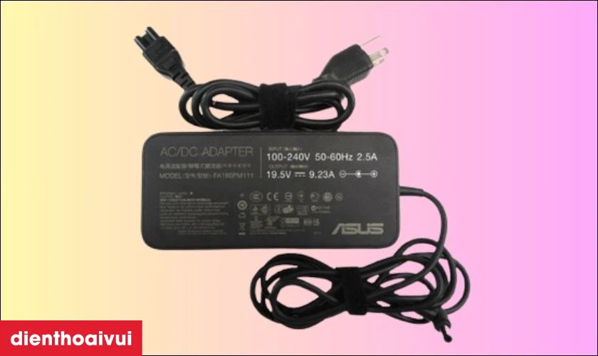 Sạc laptop Asus 9.32A 180W tương th&iacute;ch với nhiều d&ograve;ng laptop Asus