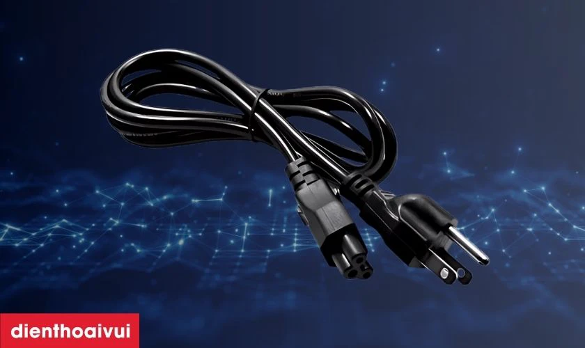 M&ocirc; tả sản phẩm sạc laptop d&acirc;y nguồn 3 chấu
