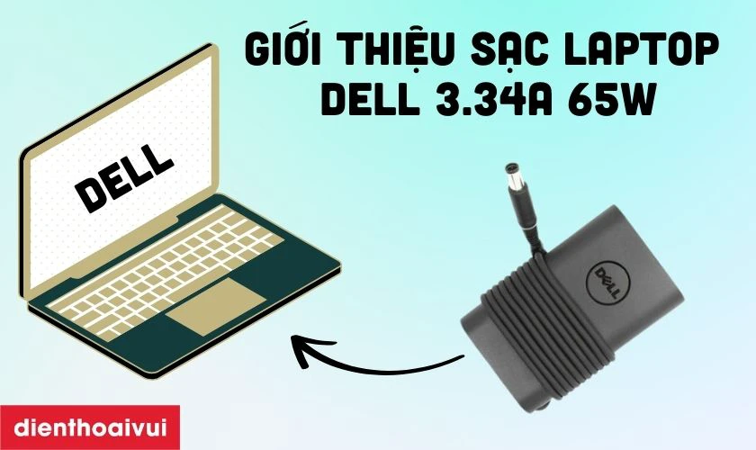 M&ocirc; tả sản phẩm sạc laptop Dell 3.34A 65W