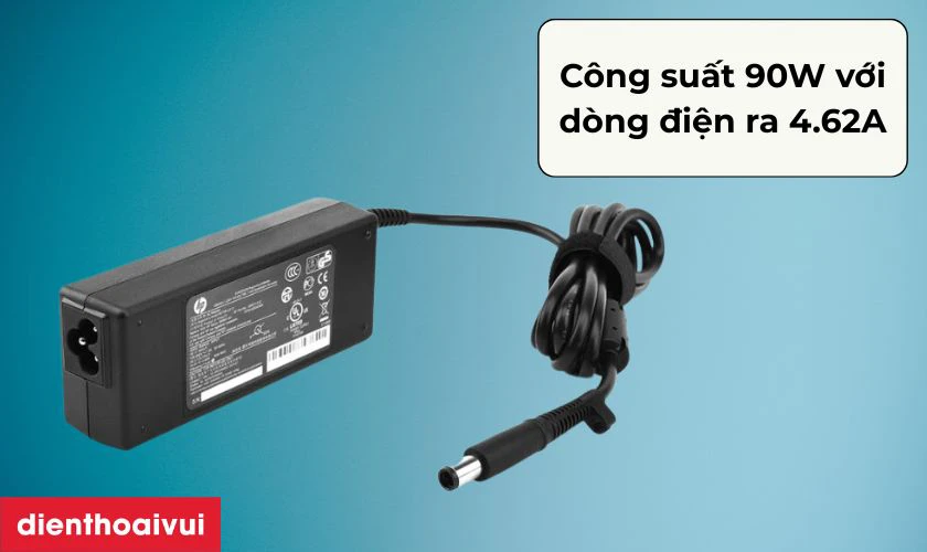 Th&ocirc;ng tin chi tiết về sạc laptop Dell 4.62A 90W - Đầu đạn NQ