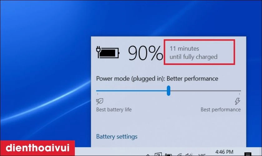 Cách kiểm tra sạc laptop MSI bao lâu là đầy pin