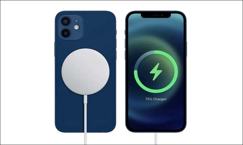 Biểu tượng sạc sẽ xuất hiện tr&ecirc;n iPhone khi nhận nguồn điện v&agrave; bắt đầu sạc