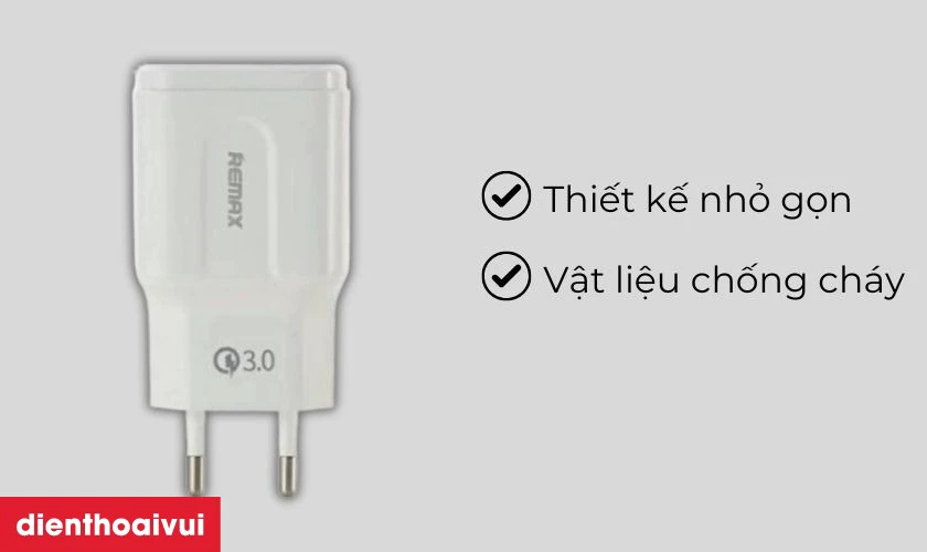 Thiết kế nhỏ gọn với chất liệu chống ch&aacute;y an to&agrave;n