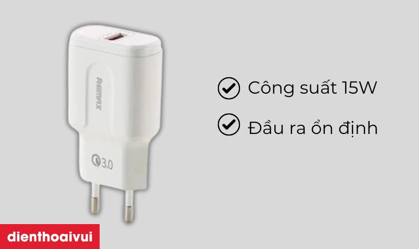 C&ocirc;ng suất cao, ổn định tối ưu thời gian sạc