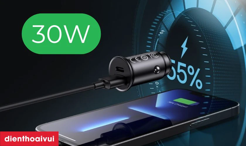C&ocirc;ng suất sạc nhanh 30W c&ugrave;ng c&ocirc;ng nghệ PPS