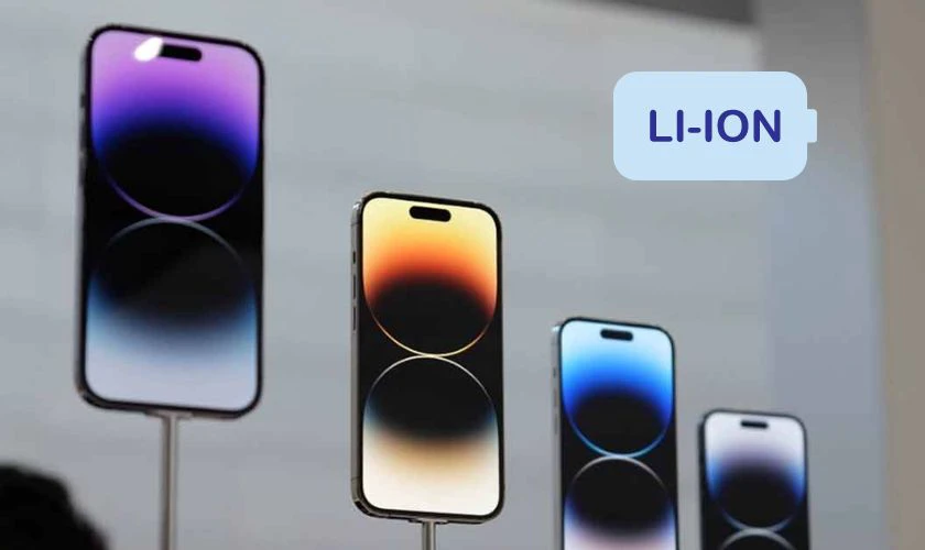 Hầu hết c&aacute;c d&ograve;ng iPhone đều sử dụng pin Li-on cao cấp