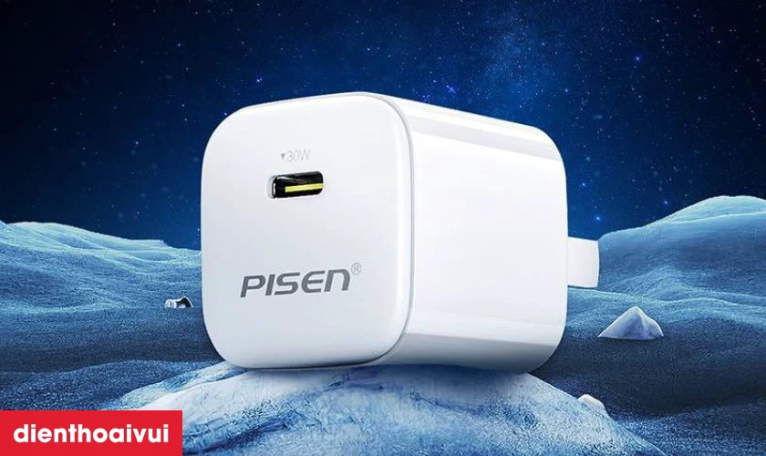 Đặc điểm nổi bật của sạc Pisen Quick - Mr White Tiny USB-C 30w