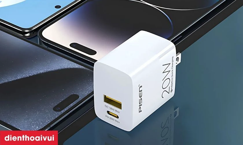 Hai cổng sạc tiện lợi - USB-C v&agrave; USB-A