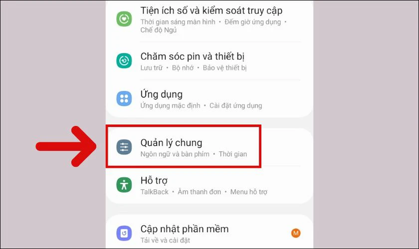 Khôi phục cài đặt gốc để khắc phục Samsung bị đơ cảm ứng