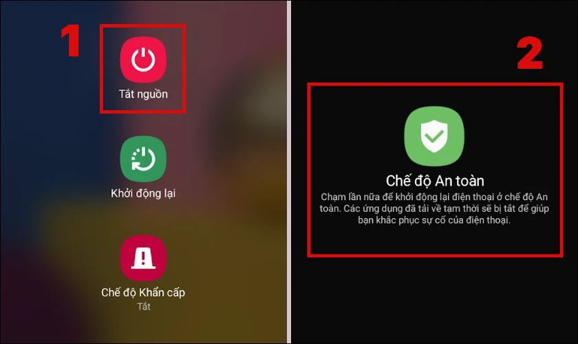 Khởi động chế độ Safe Mode trên điện thoại Samsung