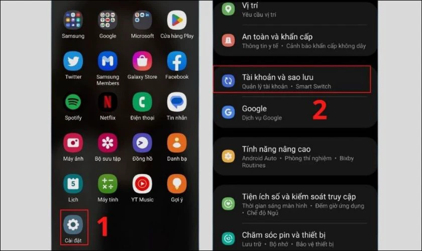 Khôi phục lại cài đặt gốc của Samsung khi bị lỗi chế độ an toàn