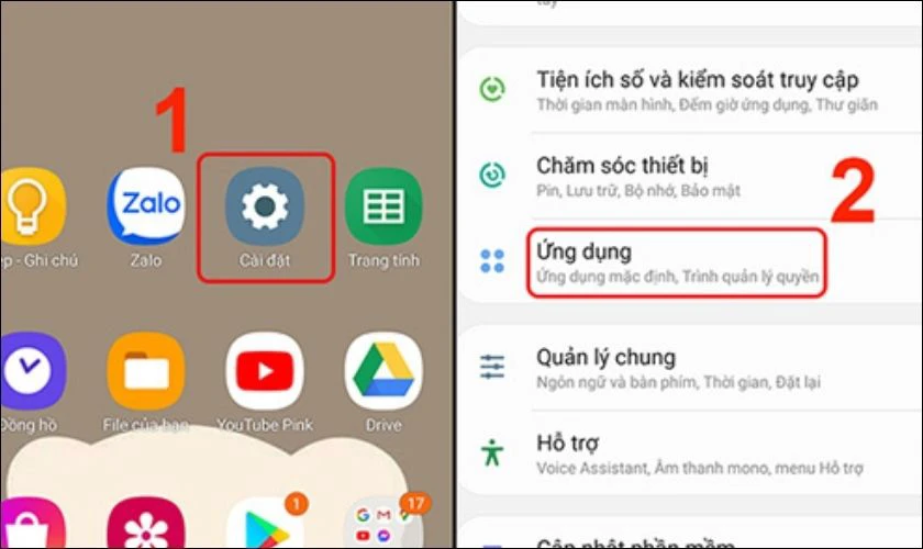 Gỡ ứng dụng mới cài hoặc gây xung đột