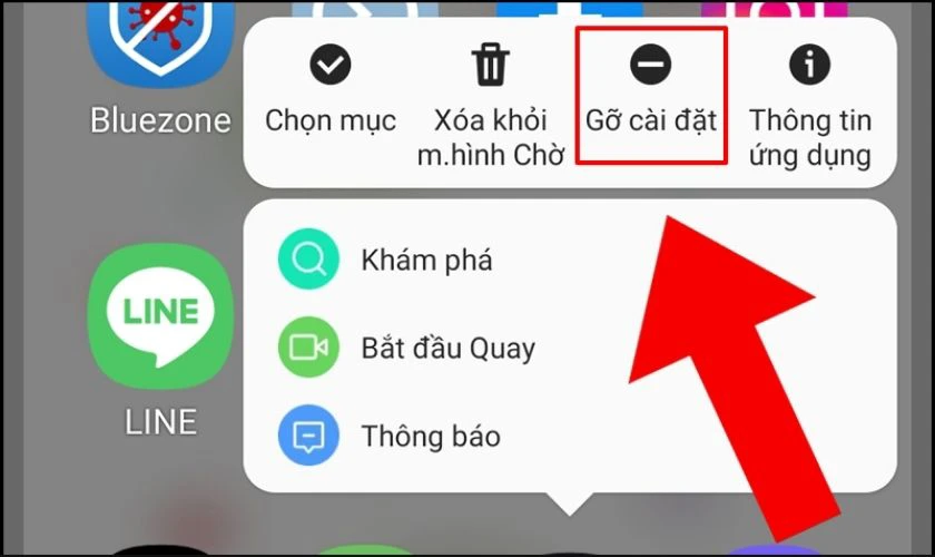 Chọn Gỡ cài đặt rồi khởi động lại máy ở chế độ bình thường