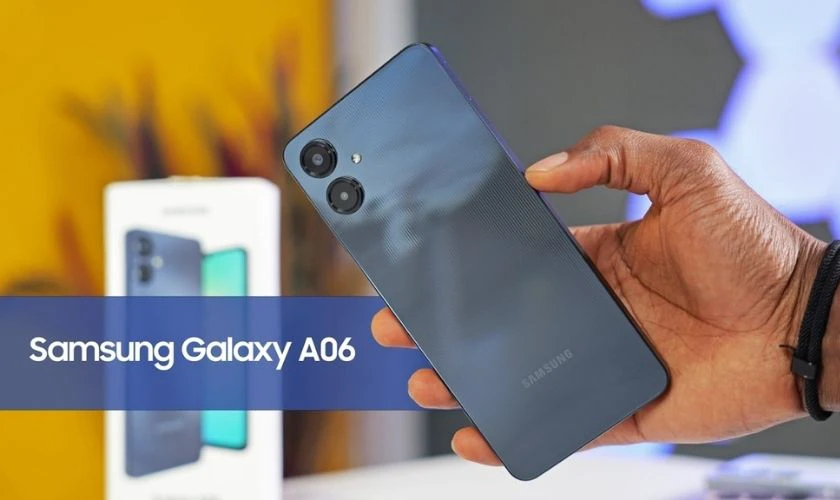 Samsung Galaxy A06 là mẫu máy phù hợp với học sinh cấp 2 nhờ mức giá dễ tiếp cận