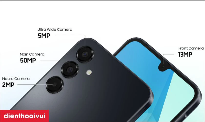 Camera 50MP chụp ảnh đa dạng, chi tiết v&agrave; r&otilde; n&eacute;t