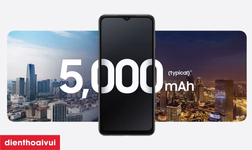Pin dung lượng lớn 5000mAh thoải m&aacute;i sử dụng