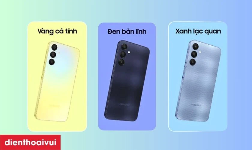 Điện thoại Samsung Galaxy A25 c&oacute; mấy m&agrave;u?