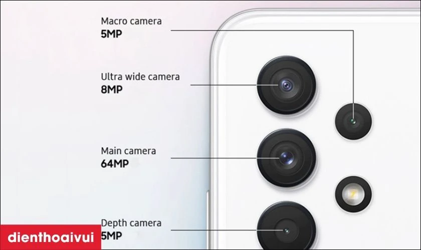 Bộ bốn camera sau đ&ecirc;́n 64 MP thỏa sức sáng tạo