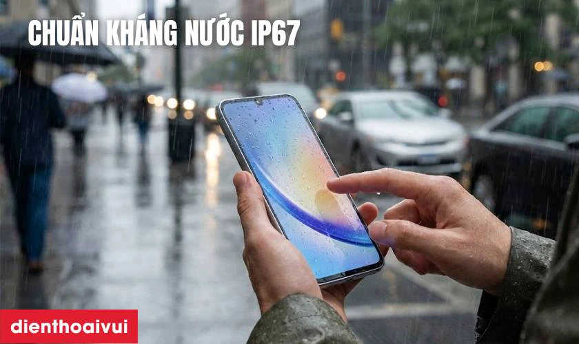 An tâm với chuẩn kháng nước IP67