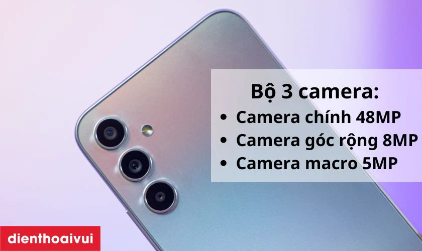 Camera 48MP c&oacute; OIS gi&uacute;p chụp ảnh đẹp, quay video ổn định