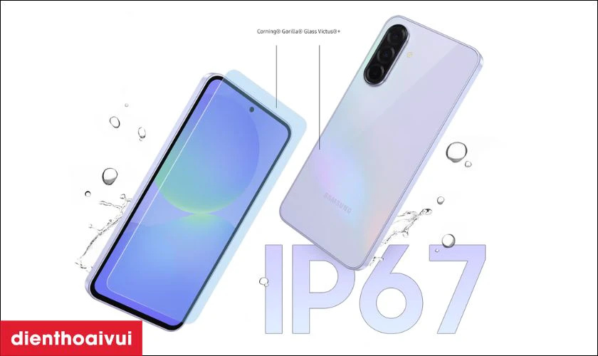 Chuẩn kh&aacute;ng nước & bụi IP67 Samsung Galaxy A36 5G 8GB 128GB - Đ&atilde; k&iacute;ch hoạt