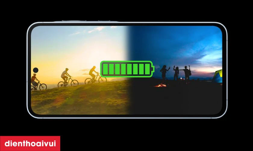 Vi&ecirc;n pin 5.000mAh, sạc nhanh 25W đ&aacute;p ứng tốt cả ng&agrave;y