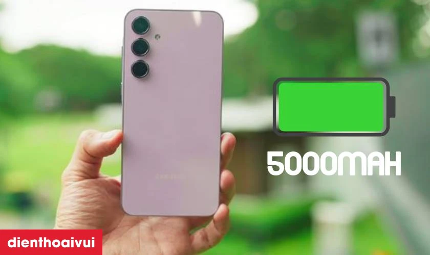 Pin 5000mAh k&egrave;m sạc nhanh 25W