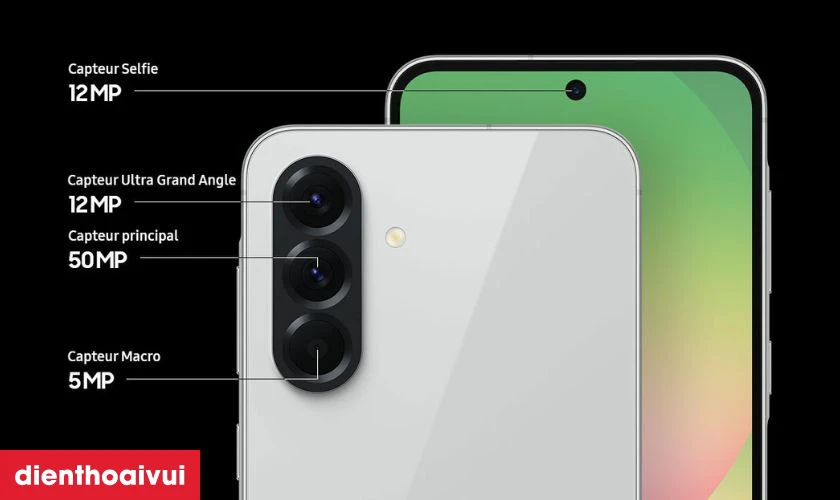 Camera chính, góc rộng và tính năng AI hỗ trợ