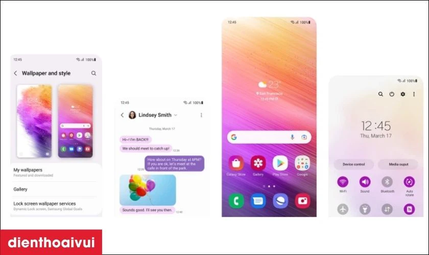 Trải nghiệm One UI 4.0 đầy m&agrave;u sắc