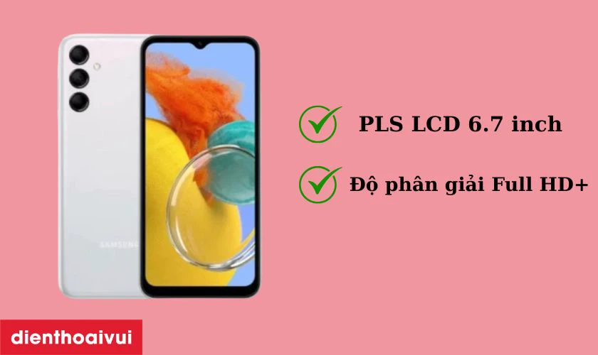 Màn hình PLS LCD 6.7 inch sắc nét
