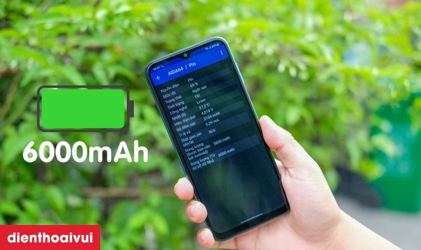 Pin si&ecirc;u khủng 6000mAh