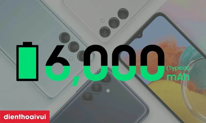 Viên pin 6000mAh - Thỏa sức trải nghiệm không lo hết pin