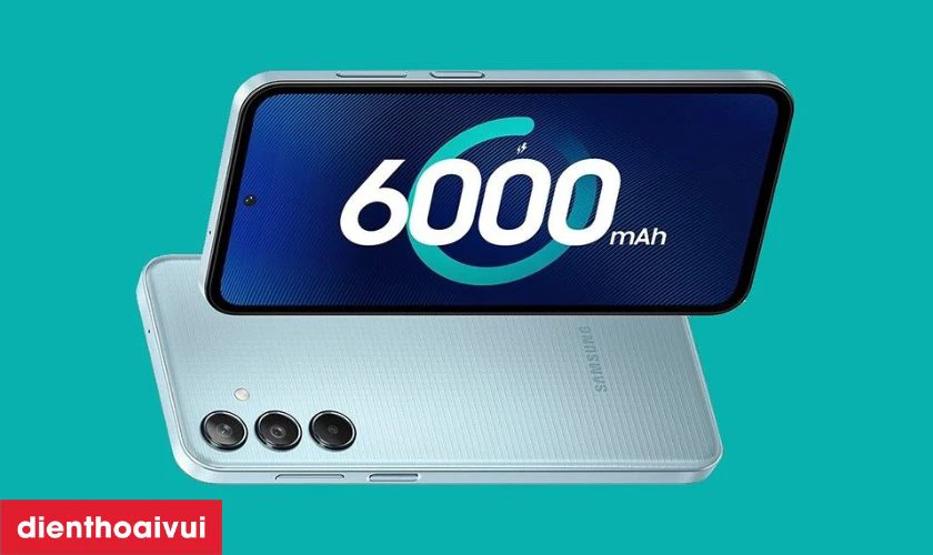 Pin 6.000 mAh c&ugrave;ng sạc nhanh 25W