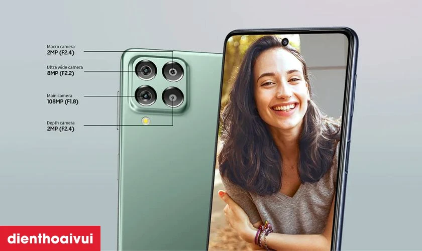 Hệ thống camera chất lượng cao với cảm biến ch&iacute;nh 108MP