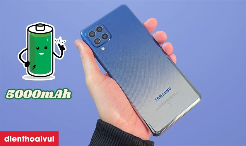 Pin dung lượng lớn 5000mAh d&ugrave;ng cả ng&agrave;y d&agrave;i