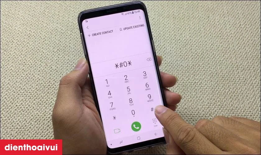 Test cứng m&aacute;y qua lệnh *#0*#