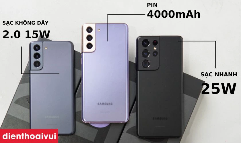 Công nghệ pin Samsung Galaxy S21 ưu việt
